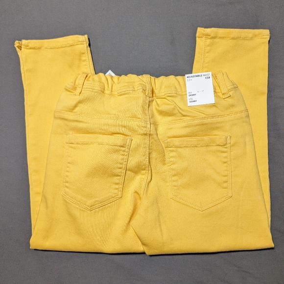 NWT Name it Yellow kids Capri pants size 13 Basic needs adjustable waist - Picture 8 of 10